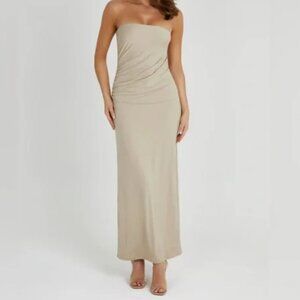 Meshki Astraea Recycled Nylon Drape Maxi Dress